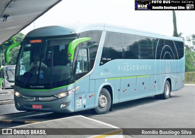 Viação Garcia 7566 na cidade de Londrina, Paraná, Brasil, por Romílio Busólogo Silva . ID da foto: 6104251.