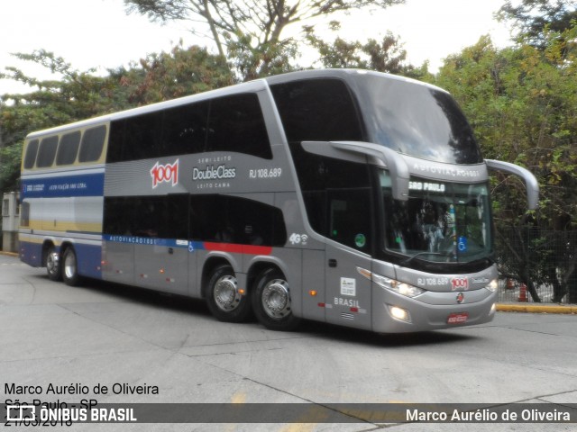 Auto Viação 1001 RJ 108.689 na cidade de São Paulo, São Paulo, Brasil, por Marco Aurélio de Oliveira. Número da foto: #6105580.
