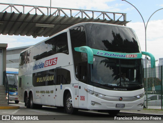 La Preferida Bus 2036 na cidade de São Paulo, São Paulo, Brasil, por Francisco Mauricio Freire. Número da foto: #6106497.