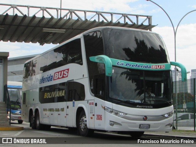 La Preferida Bus 2036 na cidade de São Paulo, São Paulo, Brasil, por Francisco Mauricio Freire. ID da foto: 6106497.