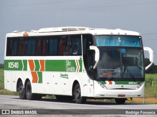 Cia. São Geraldo de Viação 10540 na cidade de Messias, Alagoas, Brasil, por Rodrigo Fonseca. ID da foto: 6106276.