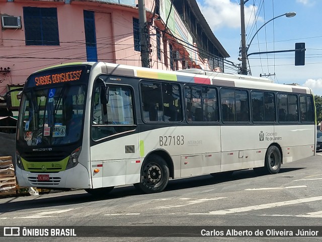 Caprichosa Auto Ônibus B27183 na cidade de Rio de Janeiro, Rio de Janeiro, Brasil, por Carlos Alberto de Oliveira Júnior. ID da foto: 6105926.