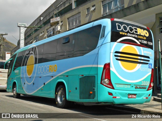 Doce Rio Fretamento e Turismo 3800 na cidade de Petrópolis, Rio de Janeiro, Brasil, por Zé Ricardo Reis. Número da foto: #6106132.