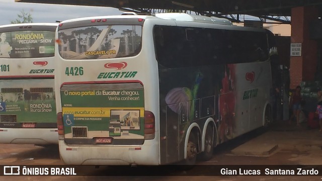 Eucatur - Empresa União Cascavel de Transportes e Turismo 4426 na cidade de Pontes e Lacerda, Mato Grosso, Brasil, por Gian Lucas  Santana Zardo. ID da foto: 6106374.