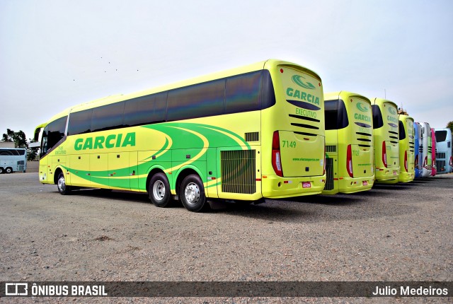 Viação Garcia 7149 na cidade de Campinas, São Paulo, Brasil, por Julio Medeiros. Número da foto: #6106056.
