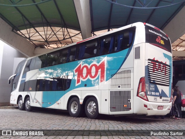 Auto Viação 1001 RJ 108.402 na cidade de Joinville, Santa Catarina, Brasil, por Paulinho Sartor. ID da foto: 6106470.