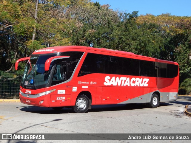 Viação Santa Cruz 22218 na cidade de São Paulo, São Paulo, Brasil, por André Luiz Gomes de Souza. Número da foto: #6105765.