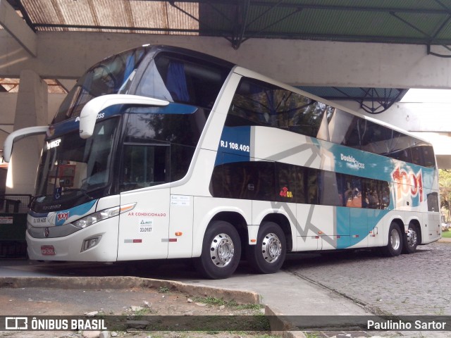 Auto Viação 1001 RJ 108.402 na cidade de Joinville, Santa Catarina, Brasil, por Paulinho Sartor. Número da foto: #6107102.