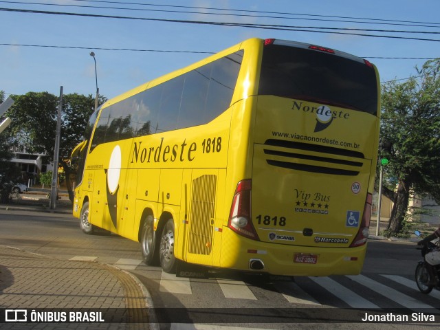 Viação Nordeste 1818 na cidade de Natal, Rio Grande do Norte, Brasil, por Jonathan Silva. ID da foto: 6107233.