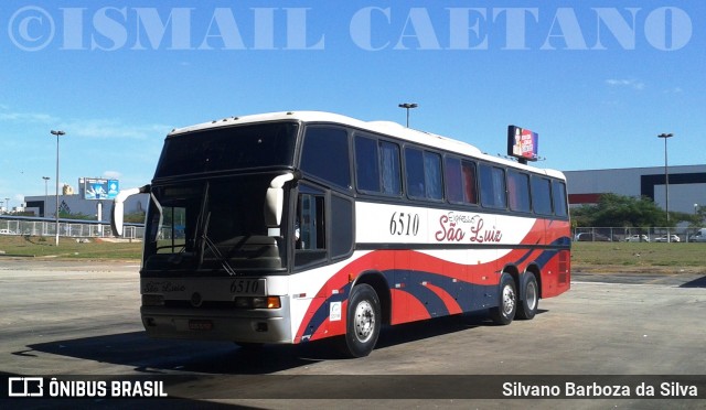 Expresso São Luiz 6510 na cidade de Goiânia, Goiás, Brasil, por Silvano Barboza da Silva. ID da foto: 6107153.