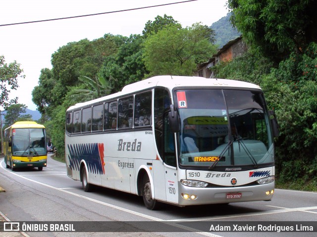 Breda Transportes e Serviços 1510 na cidade de Cubatão, São Paulo, Brasil, por Adam Xavier Rodrigues Lima. ID da foto: 6107360.