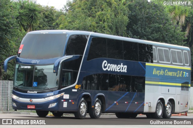 Viação Cometa 17322 na cidade de Curitiba, Paraná, Brasil, por Guilherme Bomfim. ID da foto: 6107816.