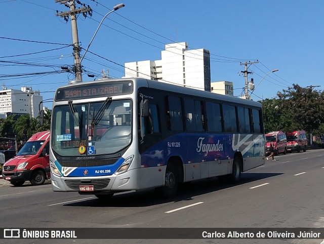 Auto Ônibus Fagundes RJ 101.226 na cidade de Rio de Janeiro, Rio de Janeiro, Brasil, por Carlos Alberto de Oliveira Júnior. Número da foto: #6107059.