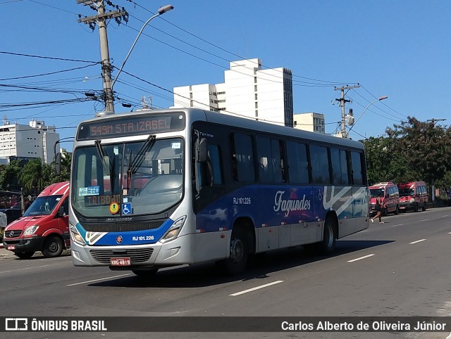 Auto Ônibus Fagundes RJ 101.226 na cidade de Rio de Janeiro, Rio de Janeiro, Brasil, por Carlos Alberto de Oliveira Júnior. ID da foto: 6107059.