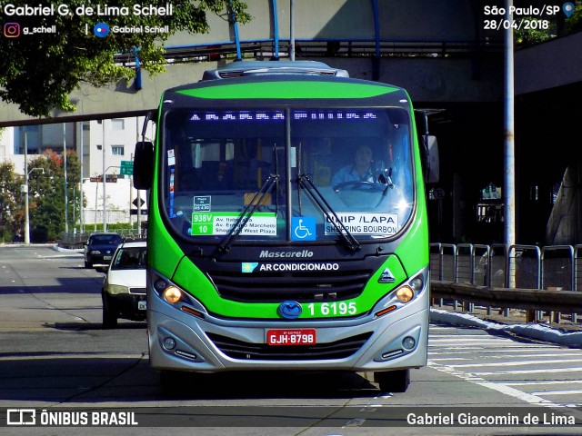 Transcooper > Norte Buss 1 6195 na cidade de São Paulo, São Paulo, Brasil, por Gabriel Giacomin de Lima. Número da foto: #6107645.