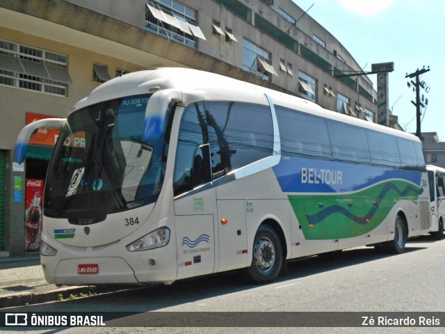 Bel-Tour Transportes e Turismo 384 na cidade de Petrópolis, Rio de Janeiro, Brasil, por Zé Ricardo Reis. ID da foto: 6107749.