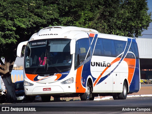 Expresso União 10253 na cidade de Pirapora, Minas Gerais, Brasil, por Andrew Campos. ID da foto: 6107668.