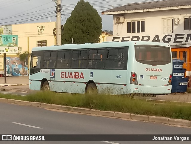 Expresso Rio Guaíba 1097 na cidade de Guaíba, Rio Grande do Sul, Brasil, por Jonathan Vargas. ID da foto: 6107115.