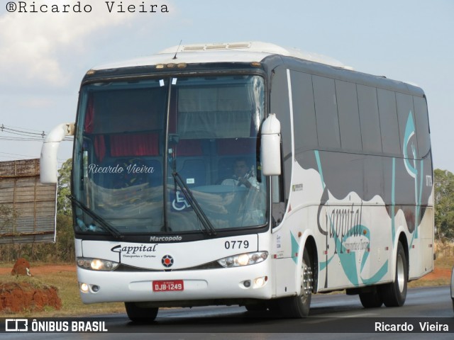 Cappital Transportes e Turismo 0779 na cidade de Santa Maria, Distrito Federal, Brasil, por Ricardo Vieira. ID da foto: 6108297.