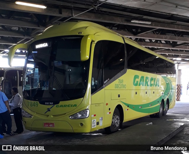 Viação Garcia 7849 na cidade de Rio de Janeiro, Rio de Janeiro, Brasil, por Bruno Mendonça. ID da foto: 6109386.