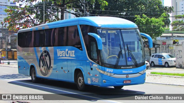Expresso Vera Cruz 990 na cidade de Recife, Pernambuco, Brasil, por Daniel Cleiton  Bezerra. Número da foto: #6109979.