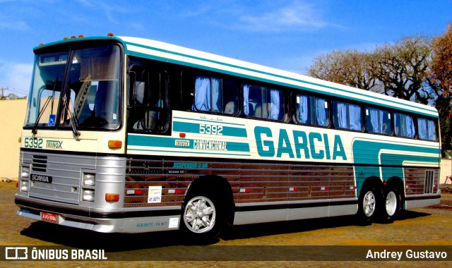 Viação Garcia 5392 na cidade de Brasil, por Andrey Gustavo. Número da foto: #6110013.