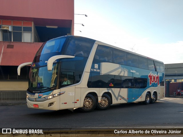 Auto Viação 1001 RJ 108.328 na cidade de Rio de Janeiro, Rio de Janeiro, Brasil, por Carlos Alberto de Oliveira Júnior. ID da foto: 6110125.