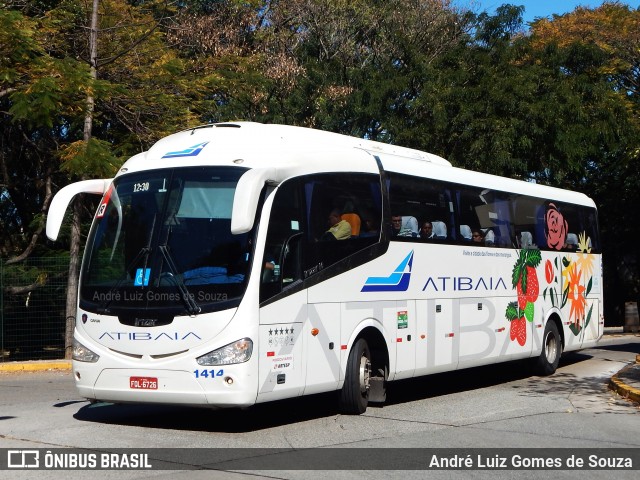 Viação Atibaia São Paulo 1414 na cidade de São Paulo, São Paulo, Brasil, por André Luiz Gomes de Souza. ID da foto: 6109380.