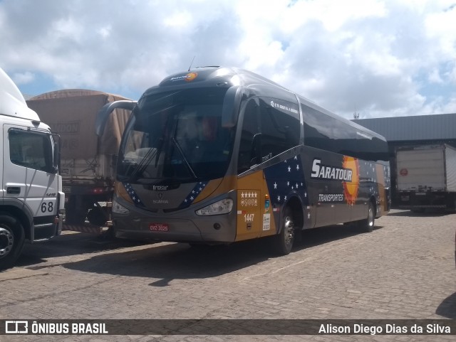 Saratour Transportes e Turismo 1447 na cidade de Natal, Rio Grande do Norte, Brasil, por Alison Diego Dias da Silva. ID da foto: 6109184.