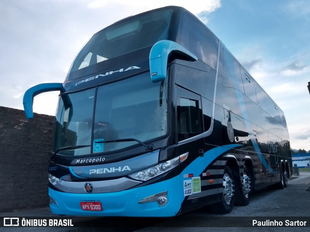 Empresa de Ônibus Nossa Senhora da Penha 53000 na cidade de Jaraguá do Sul, Santa Catarina, Brasil, por Paulinho Sartor. ID da foto: 6110447.