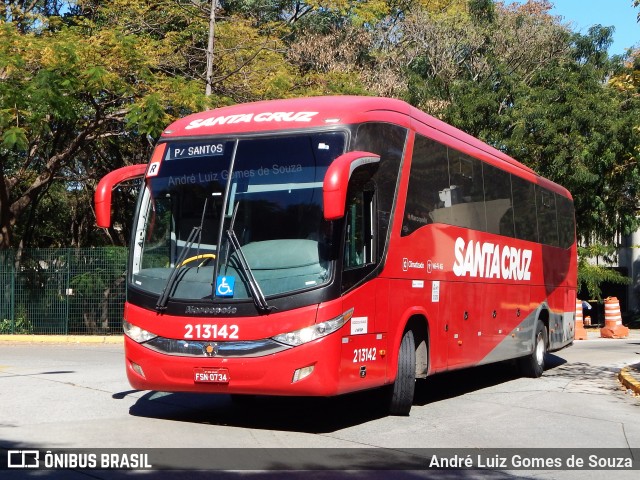 Viação Santa Cruz 213142 na cidade de São Paulo, São Paulo, Brasil, por André Luiz Gomes de Souza. ID da foto: 6111274.