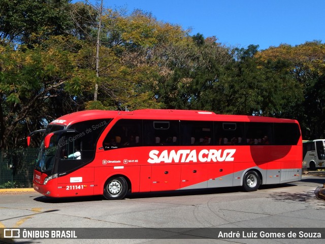 Viação Santa Cruz 211141 na cidade de São Paulo, São Paulo, Brasil, por André Luiz Gomes de Souza. ID da foto: 6111335.