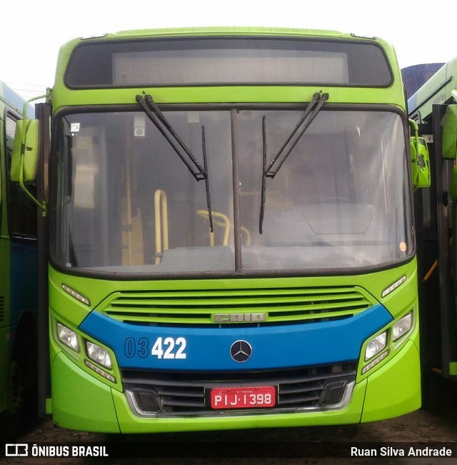 Taguatur - Taguatinga Transporte e Turismo 03422 na cidade de Teresina, Piauí, Brasil, por Ruan Silva Andrade. ID da foto: 6111607.