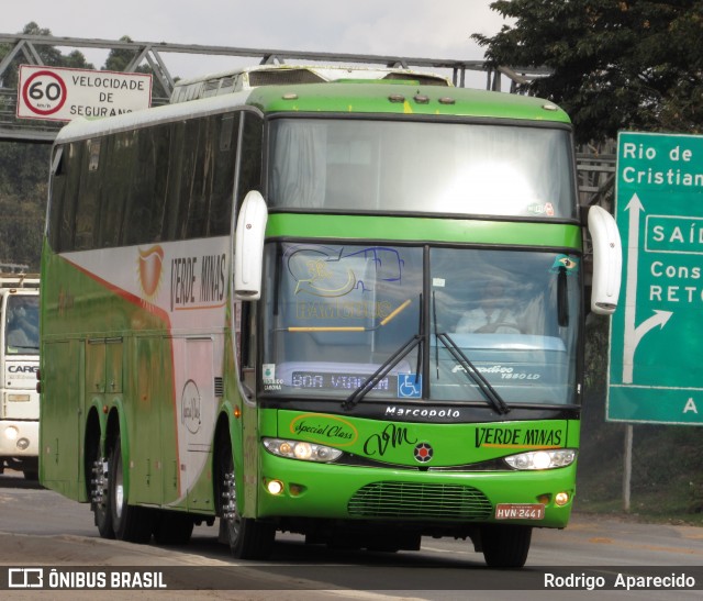 Viação Verde Minas 4767 na cidade de Conselheiro Lafaiete, Minas Gerais, Brasil, por Rodrigo  Aparecido. Número da foto: #6111702.