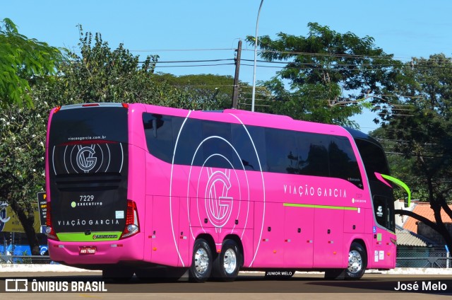 Viação Garcia 7229 na cidade de Maringá, Paraná, Brasil, por José Melo. ID da foto: 6111231.