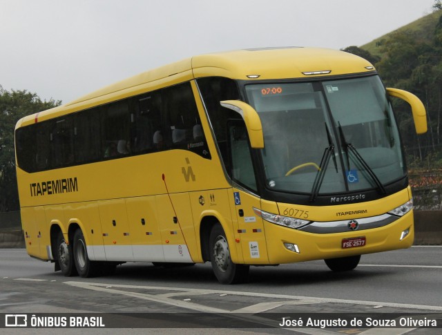Viação Itapemirim 60775 na cidade de Piraí, Rio de Janeiro, Brasil, por José Augusto de Souza Oliveira. Número da foto: #6110783.