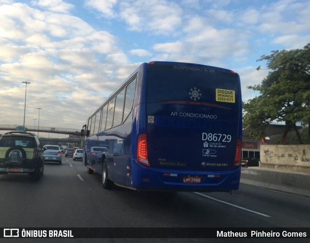 Auto Viação Jabour D86729 na cidade de Brasil, por Matheus  Pinheiro Gomes. ID da foto: 6112049.