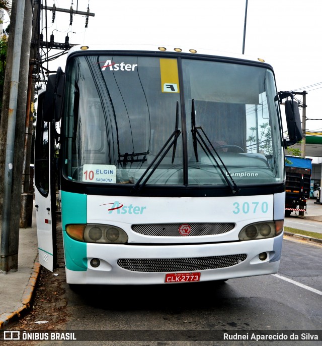 Aster Transportes e Turismo 3070 na cidade de Mogi das Cruzes, São Paulo, Brasil, por Rudnei Aparecido da Silva. ID da foto: 6111888.