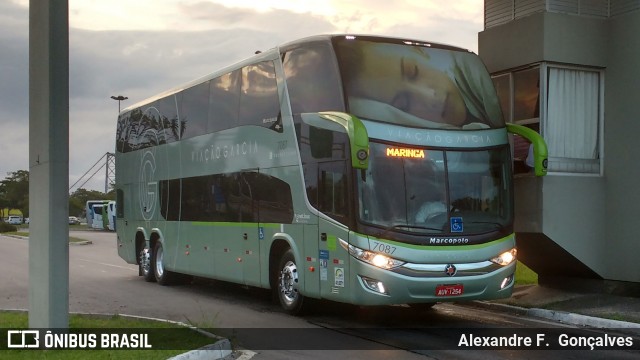 Viação Garcia 7087 na cidade de Florianópolis, Santa Catarina, Brasil, por Alexandre F.  Gonçalves. Número da foto: #6113568.
