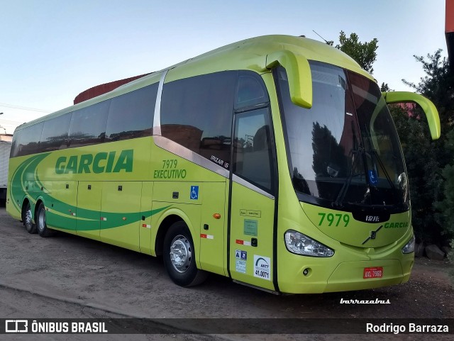 Viação Garcia 7979 na cidade de Bauru, São Paulo, Brasil, por Rodrigo Barraza. ID da foto: 6113265.