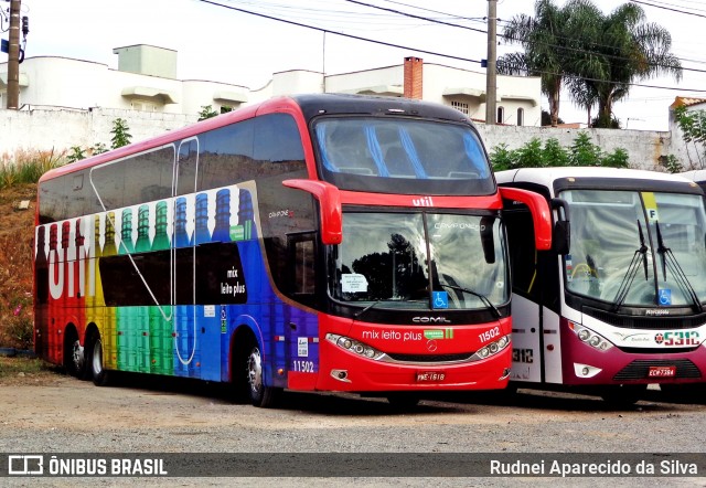 UTIL - União Transporte Interestadual de Luxo 11502 na cidade de Mogi das Cruzes, São Paulo, Brasil, por Rudnei Aparecido da Silva. Número da foto: #6082581.