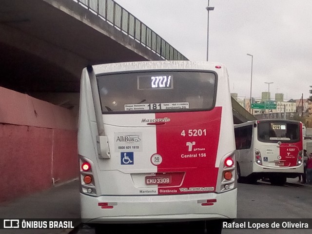 Allibus Transportes 4 5201 na cidade de São Paulo, São Paulo, Brasil, por Rafael Lopes de Oliveira. ID da foto: 6082526.