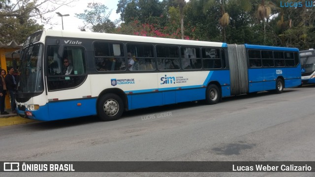 Transol Transportes Coletivos 0206 na cidade de Florianópolis, Santa Catarina, Brasil, por Lucas Weber Calizario. Número da foto: #6082356.