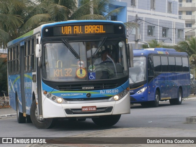 Viação Ponte Coberta RJ 190.030 na cidade de Itaguaí, Rio de Janeiro, Brasil, por Daniel Lima Coutinho. ID da foto: 6083348.