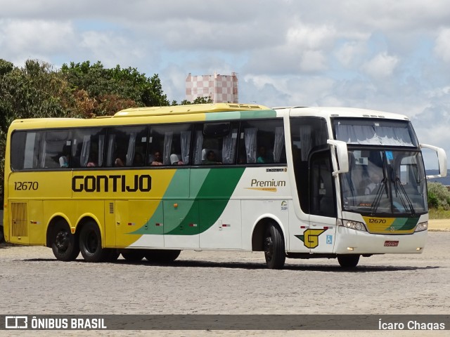 Empresa Gontijo de Transportes 12670 na cidade de Vitória da Conquista, Bahia, Brasil, por Ícaro Chagas. ID da foto: 6083258.