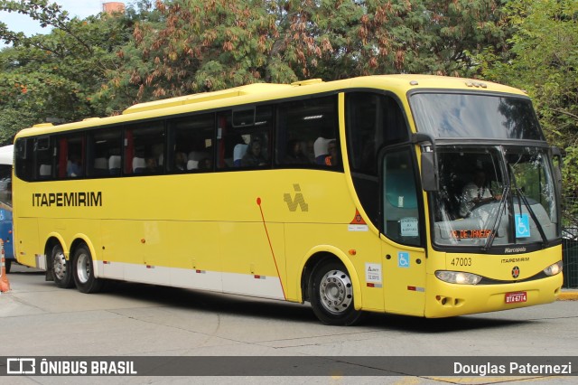 Viação Itapemirim 47003 na cidade de São Paulo, São Paulo, Brasil, por Douglas Paternezi. Número da foto: #6083094.