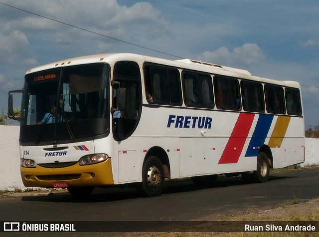 Fretur Transportes e Turismo 134 na cidade de Teresina, Piauí, Brasil, por Ruan Silva Andrade. ID da foto: 6113988.