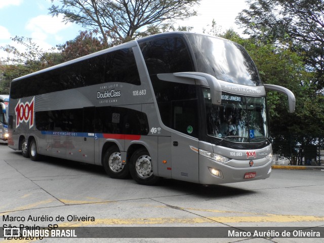 Auto Viação 1001 108.683 na cidade de São Paulo, São Paulo, Brasil, por Marco Aurélio de Oliveira. ID da foto: 6114471.