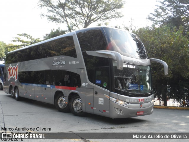 Auto Viação 1001 RJ 108.516 na cidade de São Paulo, São Paulo, Brasil, por Marco Aurélio de Oliveira. Número da foto: #6114437.