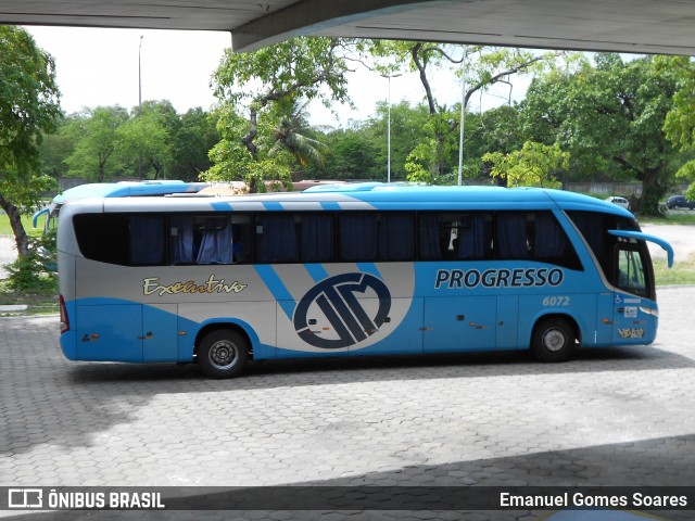 Auto Viação Progresso 6072 na cidade de João Pessoa, Paraíba, Brasil, por Emanuel Gomes Soares. ID da foto: 6115299.